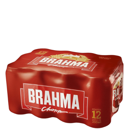 CERVEJA BRAHMA CHOPP LATA 350ML PACK C 12UN